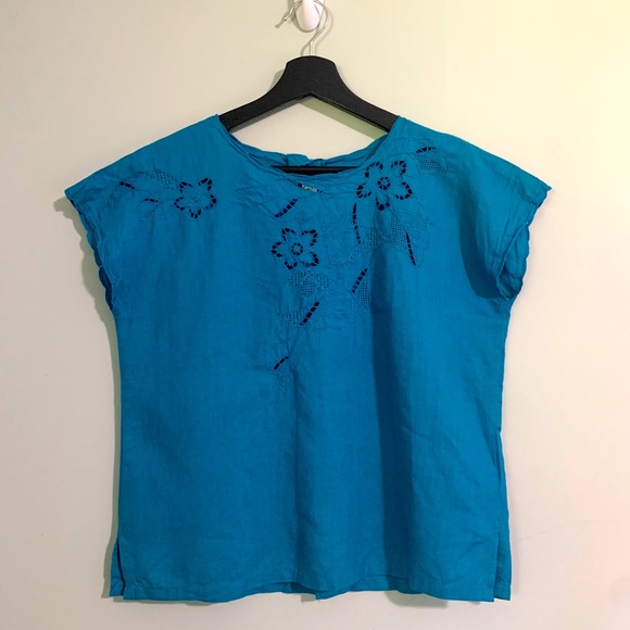 VINTAGE linen top - Picture 1 of 5